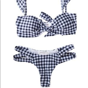 Goodnight Macaroon gingham bikini